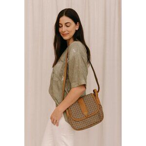 Authenticated Vintage Gucci GG Web PVC Canvas Tote – Crossbody Shoulder Bag (197